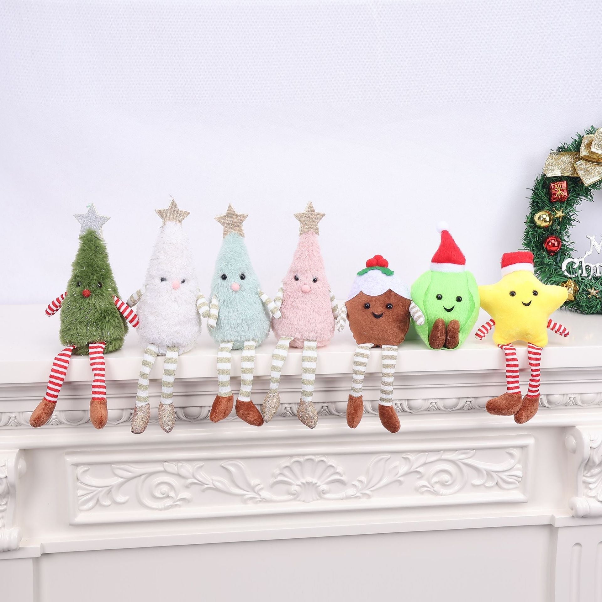 Cross-Border Christmas Decorations Cute Plush Dolls Home Party Doll